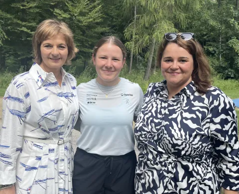 Stefanie mit Ruth Metzler und Angela Koller