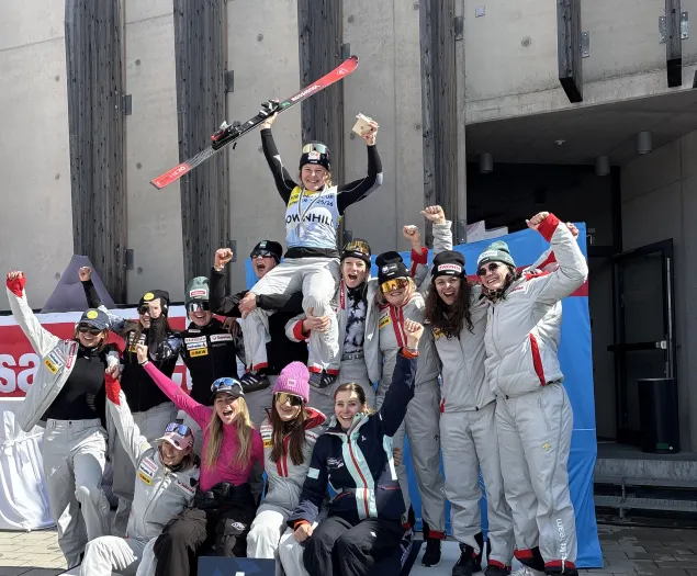 Stefanie am Saisonfinale in Saalbach