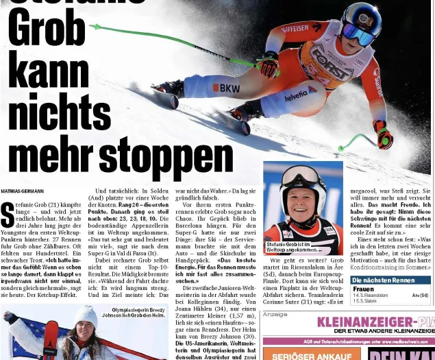 Stefanie gewinnt ihre ersten Weltcup-Punkte