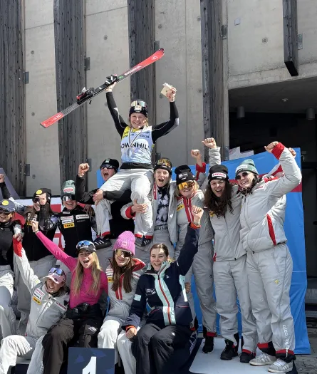 Stefanie am Saisonfinale in Saalbach