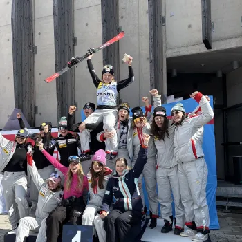 Stefanie am Saisonfinale in Saalbach