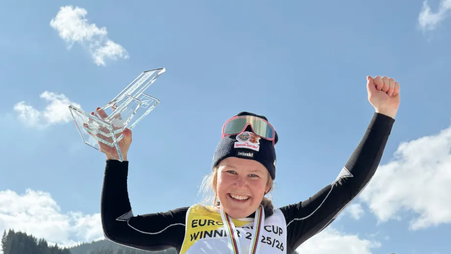 Stefanie Grob gewinnt die Abfahrts-Disziplinenwertung im Europacup